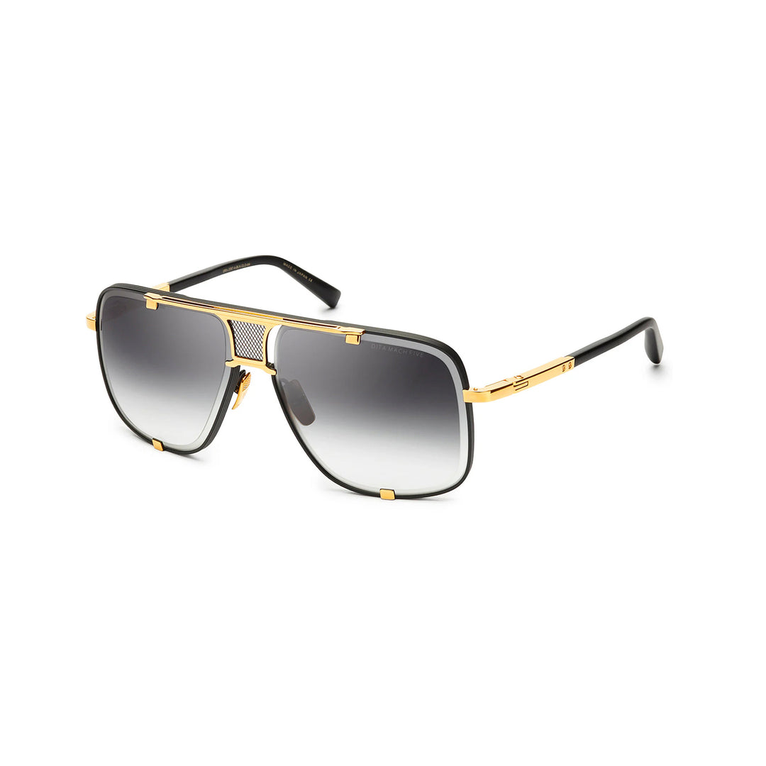 DITA Mach Five Black Gold Sunglasses | Luxury Eyewear