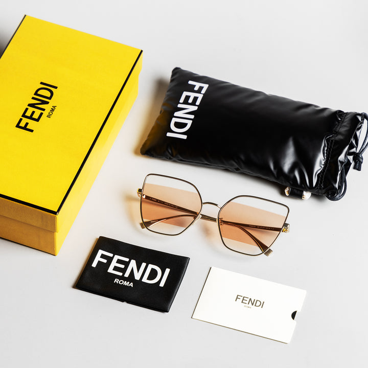 Fendi Eyewear Butterfly Frame Sunglasses