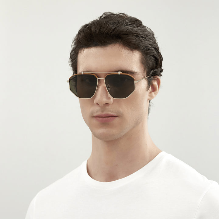 Alexander McQueen Sunglasses Light Gold